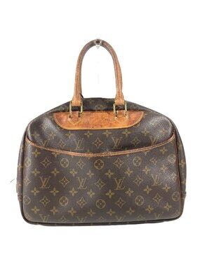 Louis Vuitton Handbag Deauville Monogram Canvas Brown